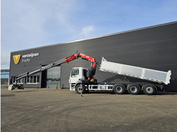 Volquete camión, Camión grúa DAF CF 530 8x4-4 / FASSI 27.5 t/m CRANE + TIPPER: foto 5