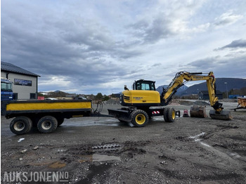 Excavadora 2019 Yanmar B110W Hjulgraver - Firehjulsstyring - Sentralsmøring - Dumperhenger - Tiltrotator - Pusskuffe - Smalskuffe - Graveskuffe - Hydraulisk vibroplate - Pallegafler: foto 5