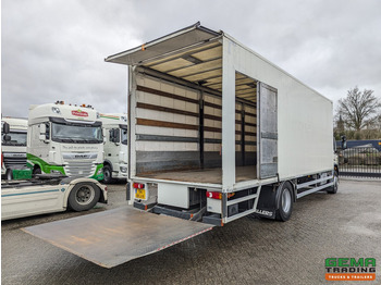 Camión lona DAF LF 250 FA 4x2 SleeperCab 6cil 19T Euro6 - Schuifzeilen/Gesloten Bak 8.00M + Laadklep 2000KG - ZijDeur: foto 3