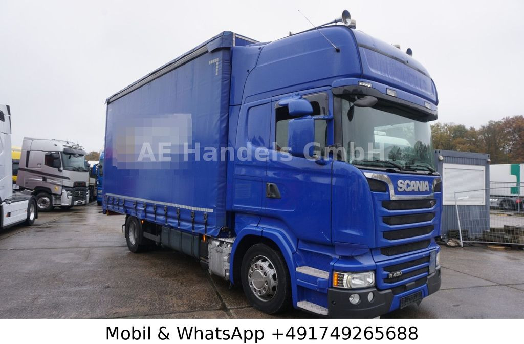 Camión lona Scania R450 TopLine LL *Retarder/Edscha/Tautliner/AHK: foto 6