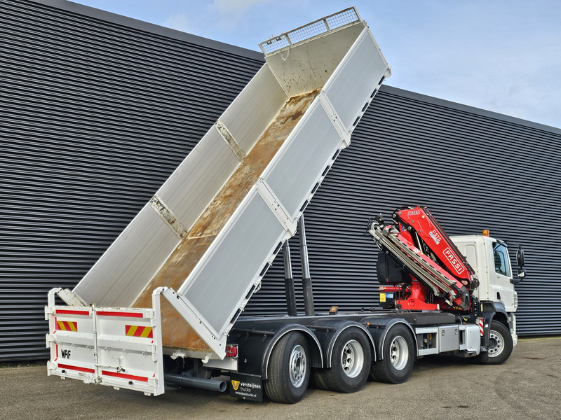 Volquete camión, Camión grúa DAF CF 530 8x4-4 / FASSI 27.5 t/m CRANE + TIPPER: foto 9