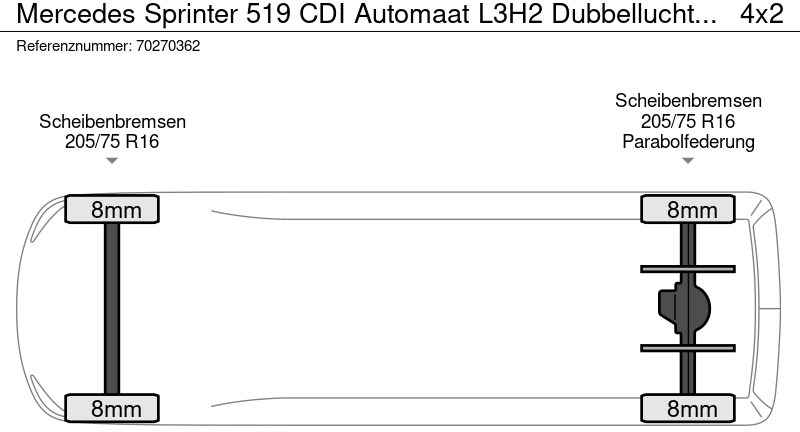 Leasing financiero de Mercedes-Benz Sprinter 519 CDI Automaat L3H2 Dubbellucht Koeler Thermo King V-200 MAX 230V stekker Airco ACC Parkeersensoren Koelwagen Koel Kühlwagen 1 leasing Mercedes-Benz Sprinter 519 CDI Automaat L3H2 Dubbellucht Koeler Thermo King V-200 MAX 230V stekker Airco ACC Parkeersensoren Koelwagen Koel Kühlwagen 1: foto 19