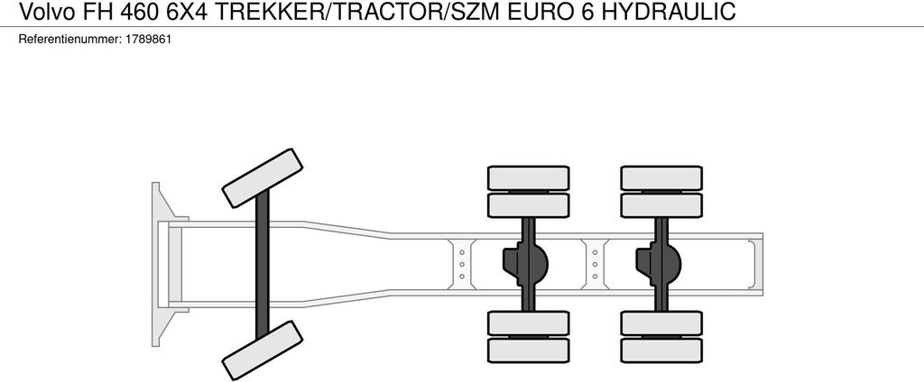 Cabeza tractora Volvo FH 460 6X4 TREKKER/TRACTOR/SZM EURO 6 HYDRAULIC: foto 25