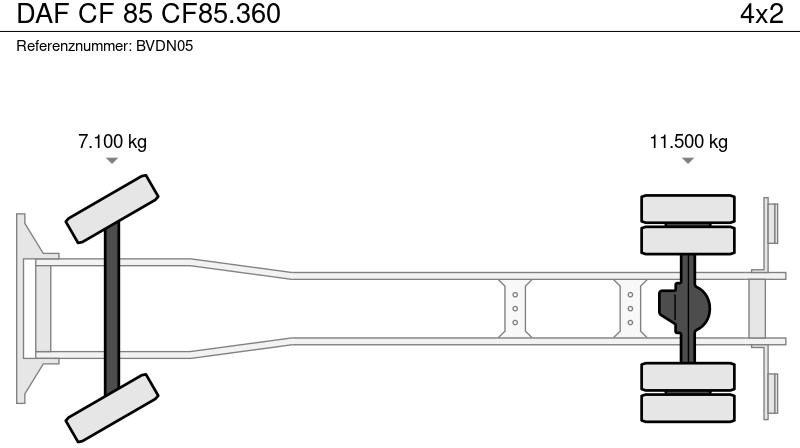 Camión con equipo de cable DAF CF 85 CF85.360: foto 8