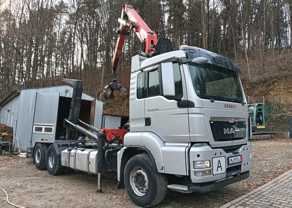 Multibasculante camión, Camión grúa MAN TGX 26.440 | Euro 5 | 220tkm | Palfinger EPSILON S260Z96 | hakowiec Meiller PILOT HDS HIAB: foto 6