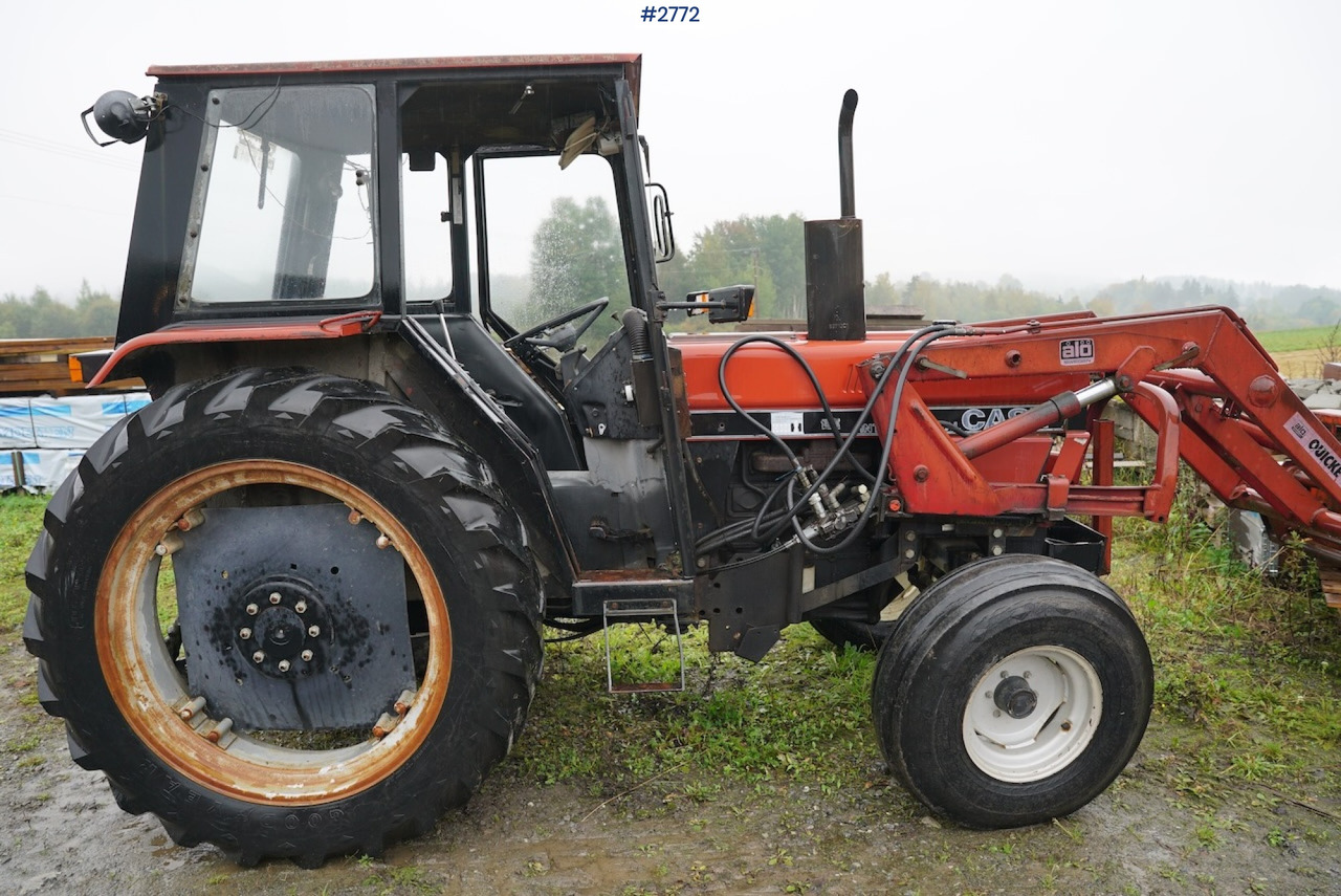 Tractor 1989 Case International 585 XL w/ Quicke Loader: foto 9