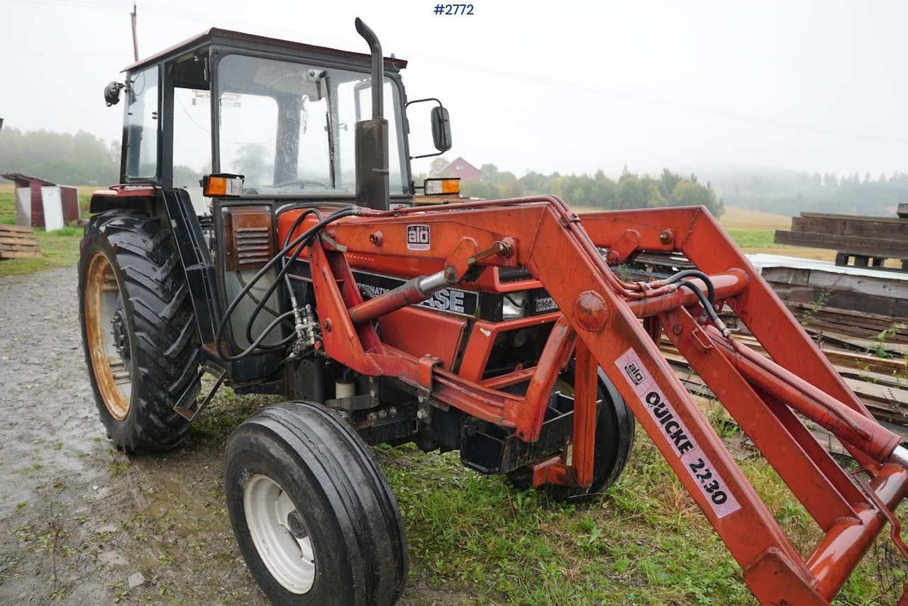 Tractor 1989 Case International 585 XL w/ Quicke Loader: foto 11