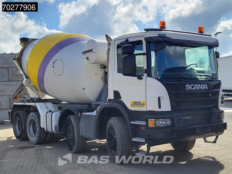 Camión hormigonera Scania P410 8X4 9m3 Liebherr Mixer Manual Big-Axle Steelsuspension: foto 12