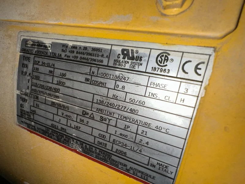 Generador industriale John Deere 6068 TF 258 Mecc Alte Spa 130 kVA Silent generatorset: foto 11