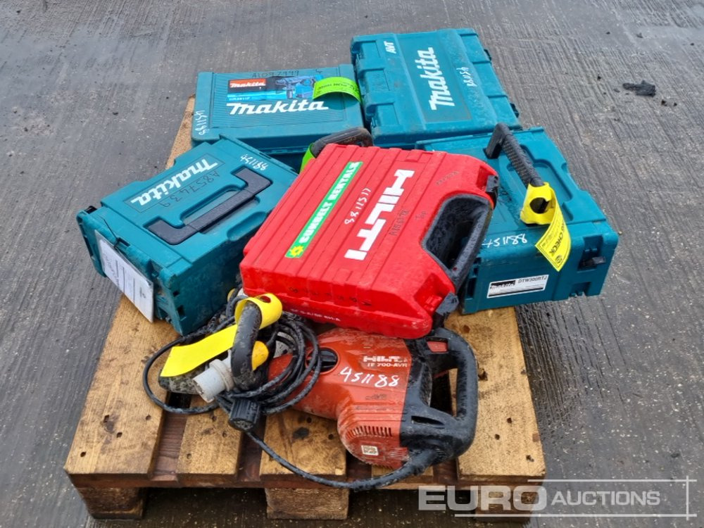 Equipo de construcción Pallet of Makita Cordless Drill,Cordless Impact Wrench, 110Volt SDS Drill (3 of), Hilti Cordless Drill, 110Volt SDS Drill: foto 7